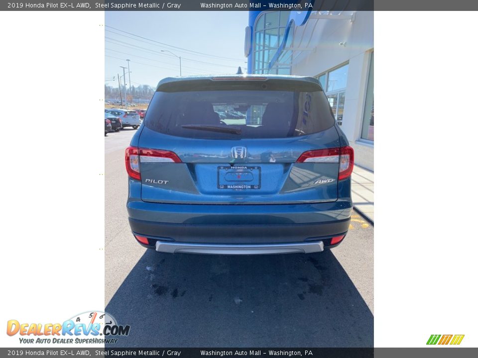 2019 Honda Pilot EX-L AWD Steel Sapphire Metallic / Gray Photo #6