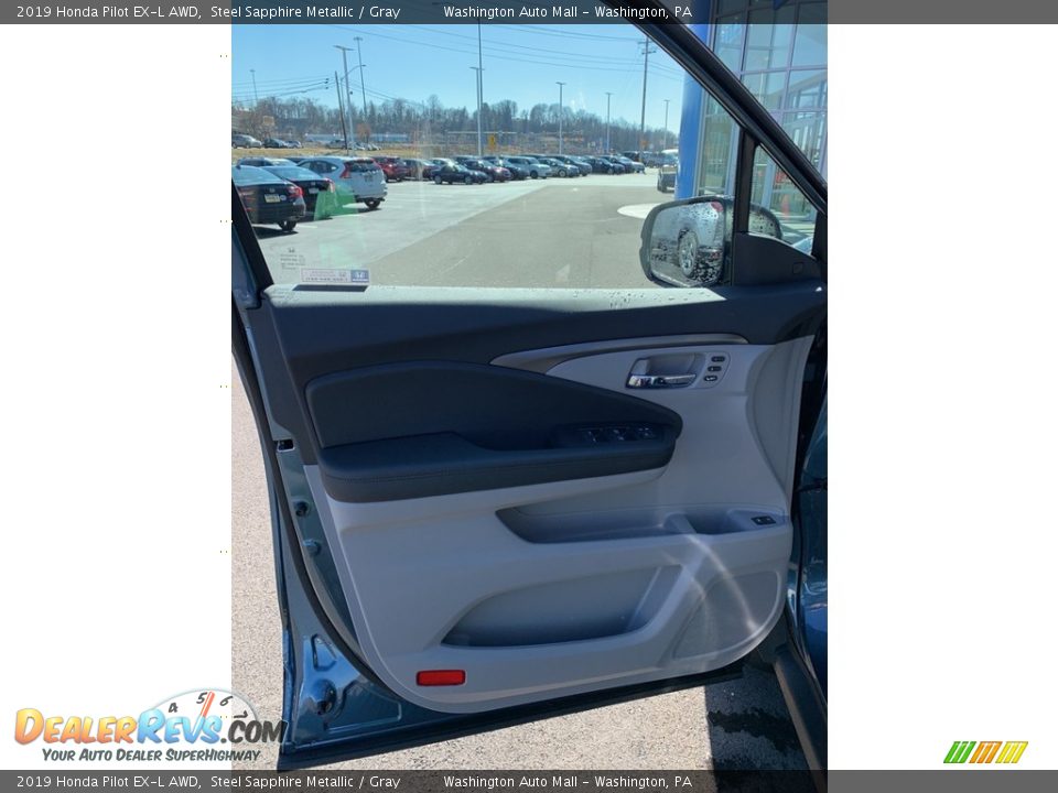 2019 Honda Pilot EX-L AWD Steel Sapphire Metallic / Gray Photo #8