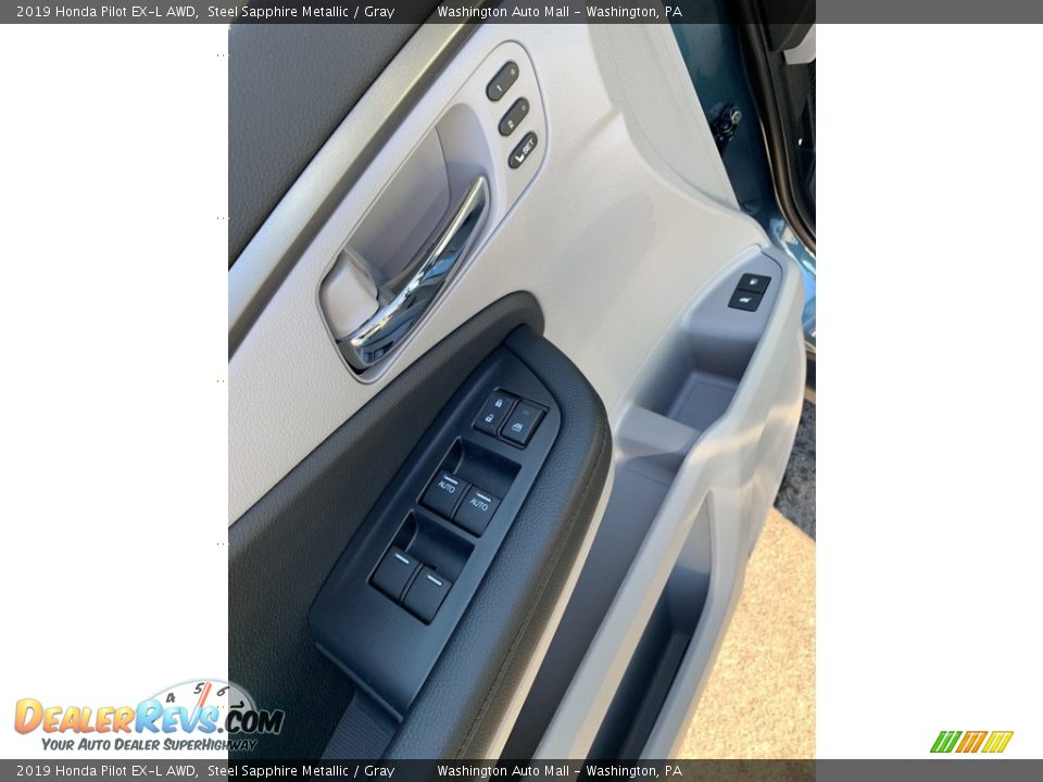 2019 Honda Pilot EX-L AWD Steel Sapphire Metallic / Gray Photo #9