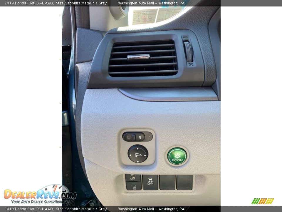 2019 Honda Pilot EX-L AWD Steel Sapphire Metallic / Gray Photo #10