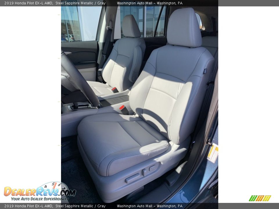 2019 Honda Pilot EX-L AWD Steel Sapphire Metallic / Gray Photo #12