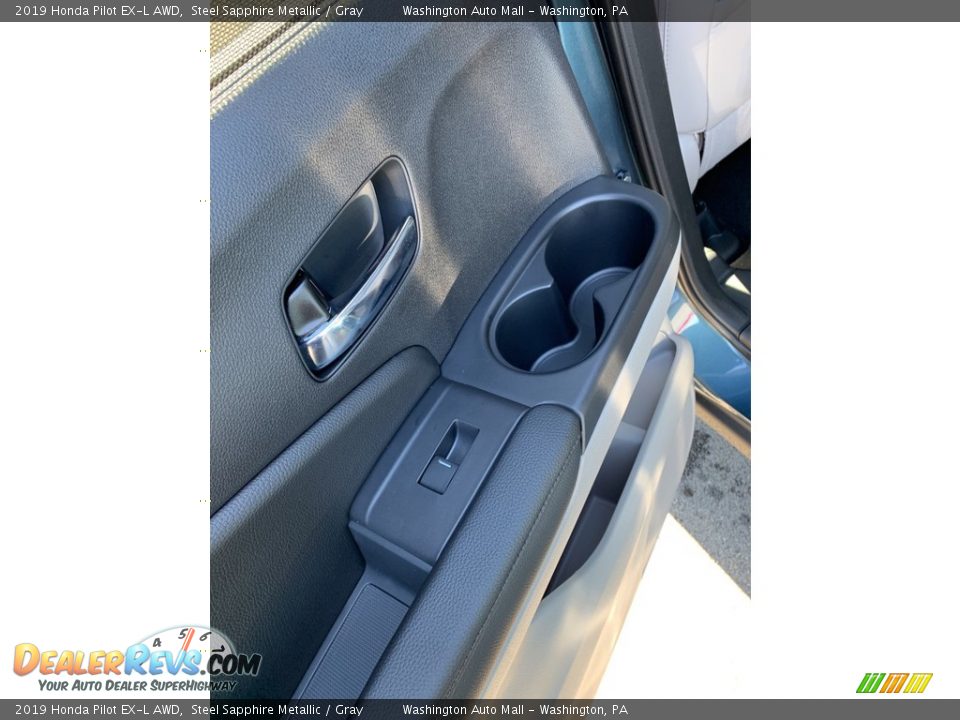 2019 Honda Pilot EX-L AWD Steel Sapphire Metallic / Gray Photo #17
