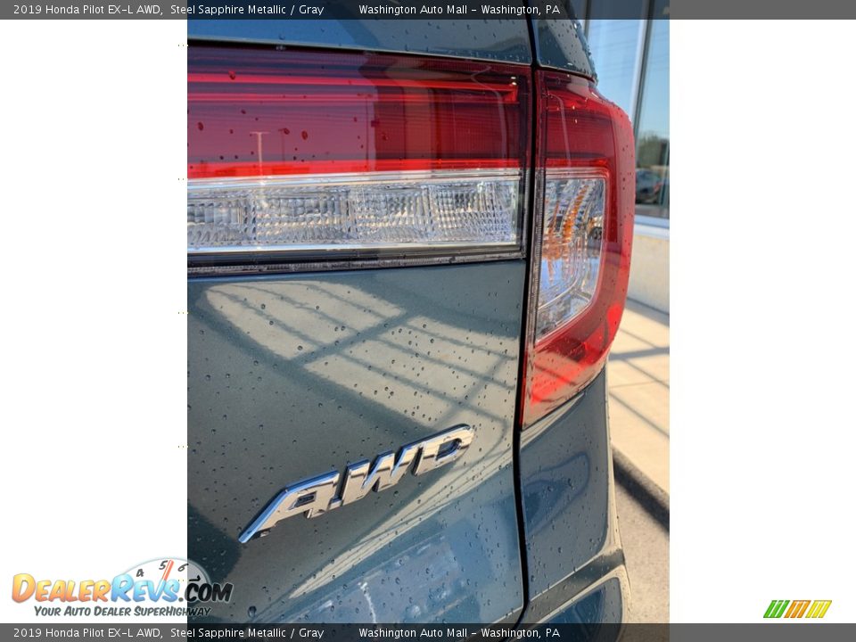 2019 Honda Pilot EX-L AWD Steel Sapphire Metallic / Gray Photo #25