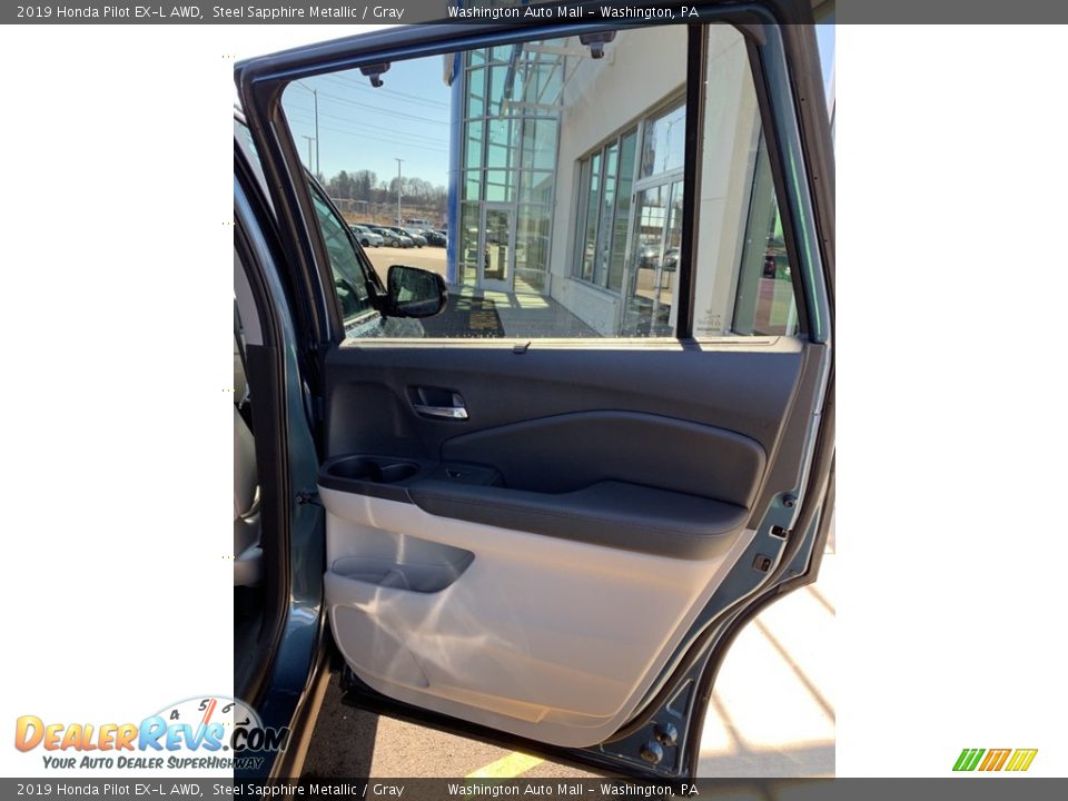 2019 Honda Pilot EX-L AWD Steel Sapphire Metallic / Gray Photo #26