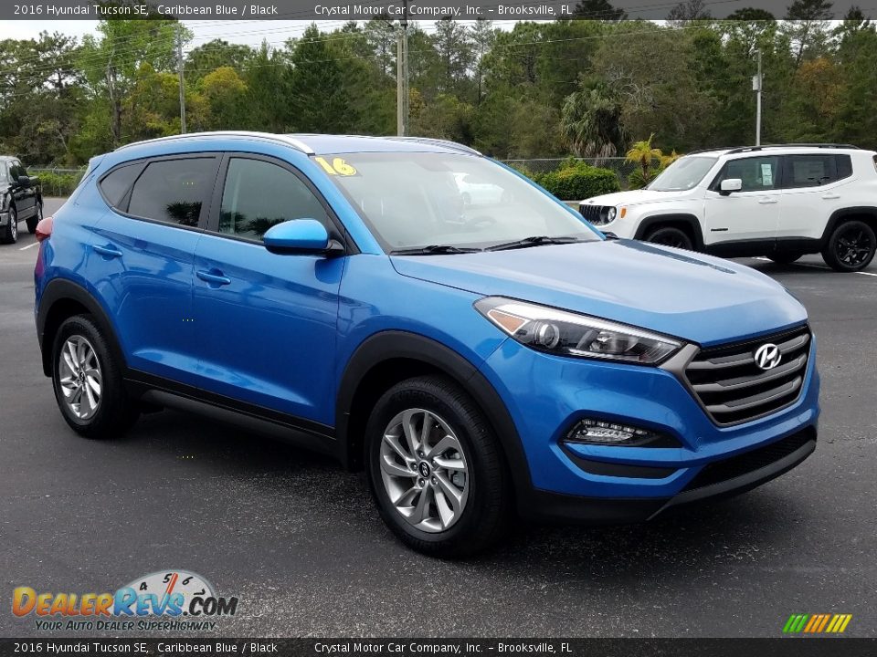 2016 Hyundai Tucson SE Caribbean Blue / Black Photo #7