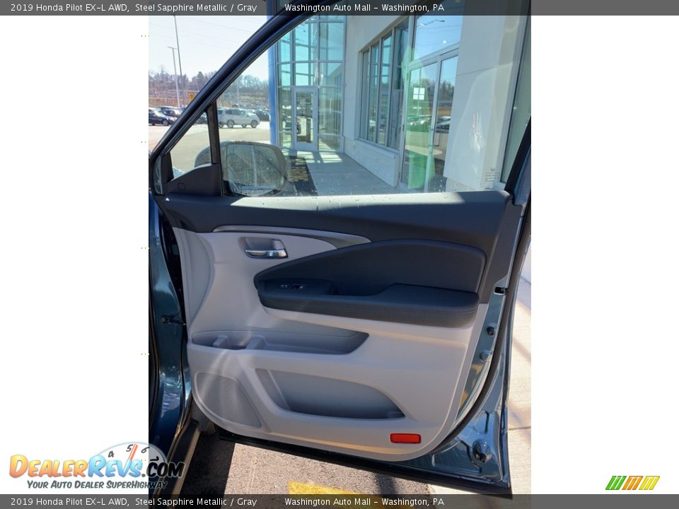 2019 Honda Pilot EX-L AWD Steel Sapphire Metallic / Gray Photo #33