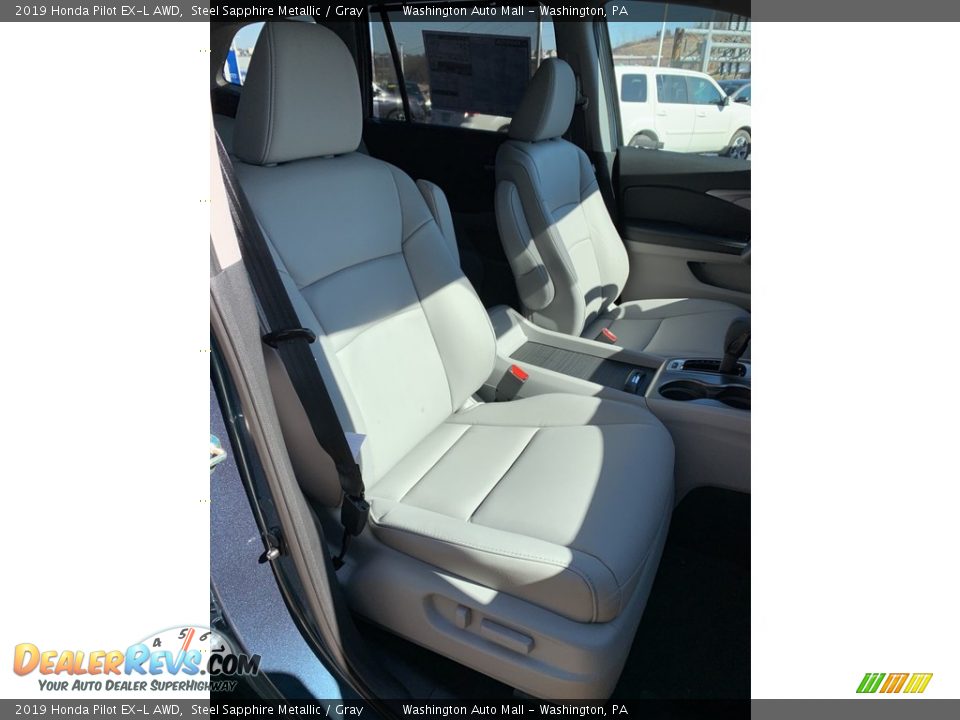 2019 Honda Pilot EX-L AWD Steel Sapphire Metallic / Gray Photo #34