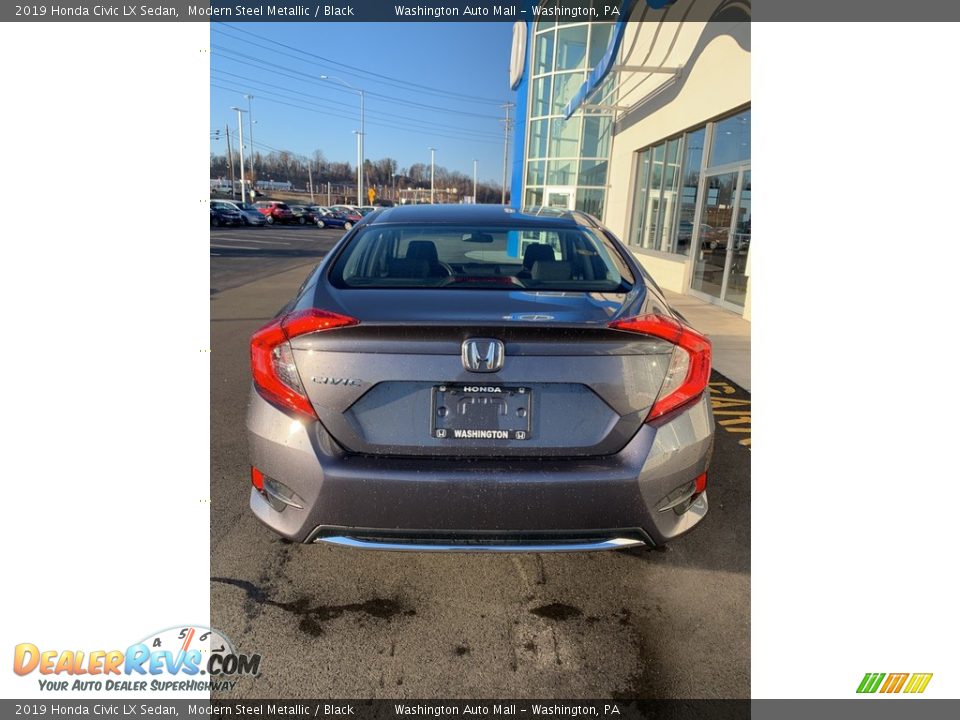 2019 Honda Civic LX Sedan Modern Steel Metallic / Black Photo #6