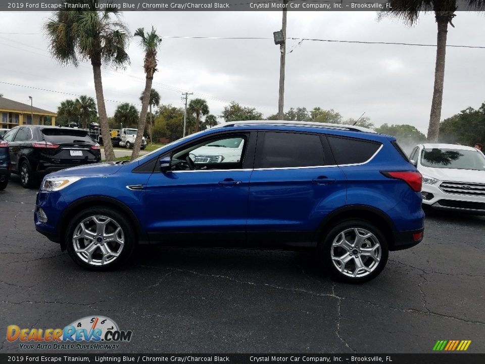 2019 Ford Escape Titanium Lightning Blue / Chromite Gray/Charcoal Black Photo #2