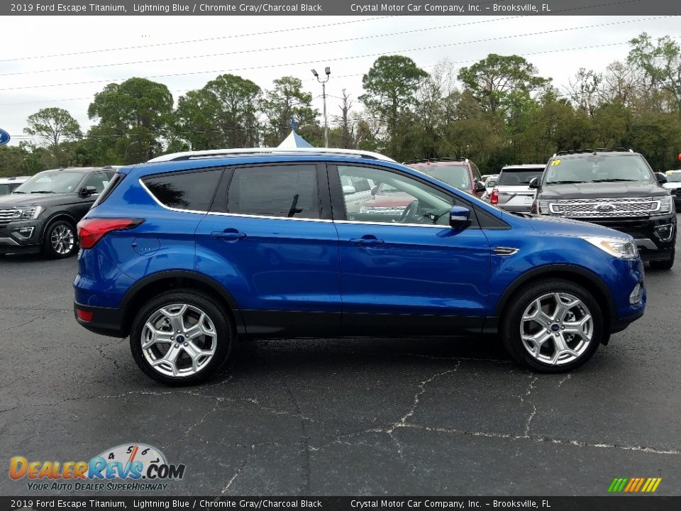 Lightning Blue 2019 Ford Escape Titanium Photo #6