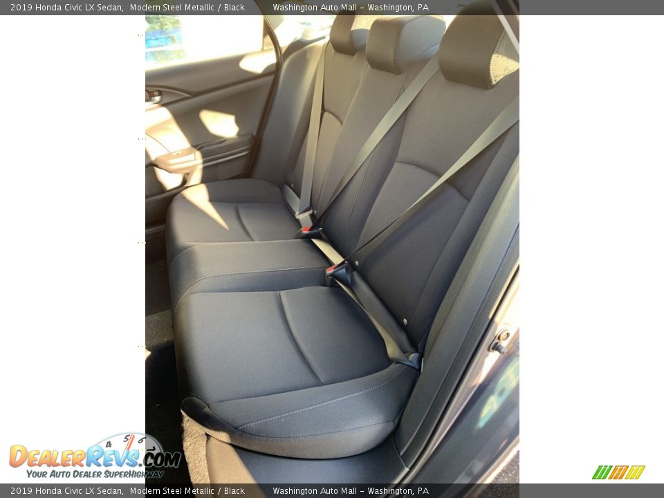2019 Honda Civic LX Sedan Modern Steel Metallic / Black Photo #18