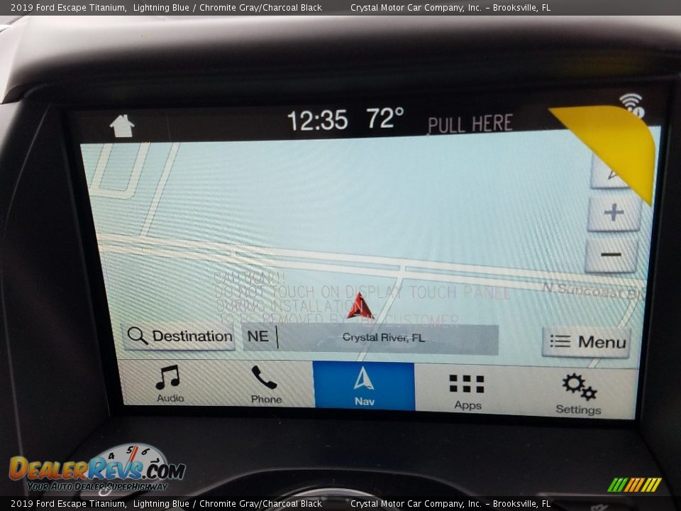 2019 Ford Escape Titanium Lightning Blue / Chromite Gray/Charcoal Black Photo #15