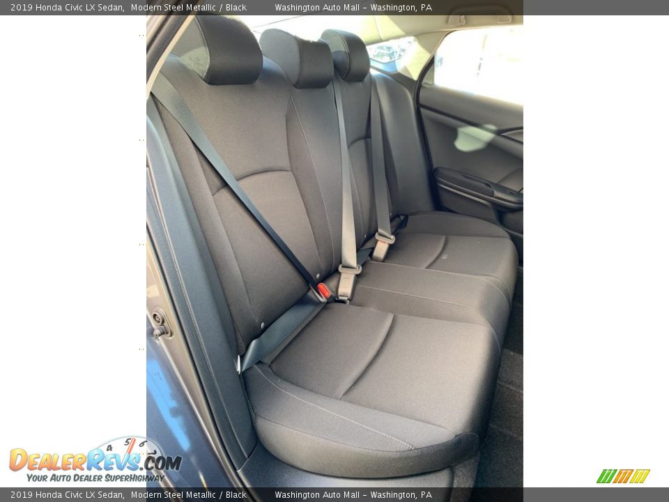2019 Honda Civic LX Sedan Modern Steel Metallic / Black Photo #23