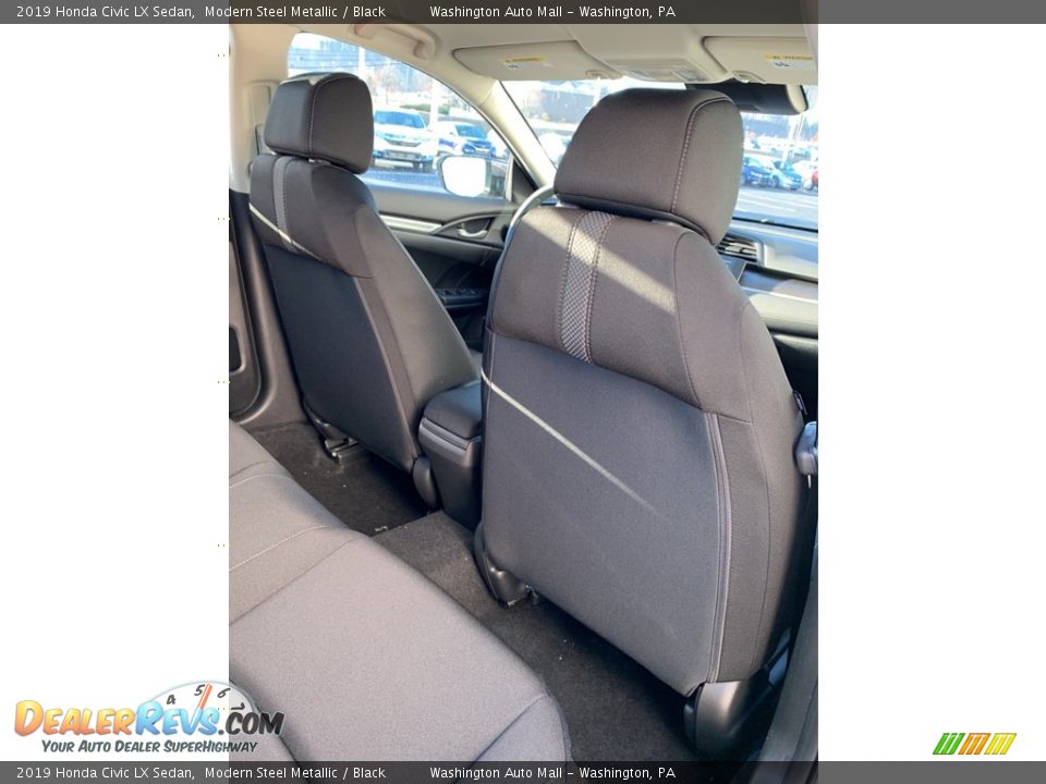 2019 Honda Civic LX Sedan Modern Steel Metallic / Black Photo #24