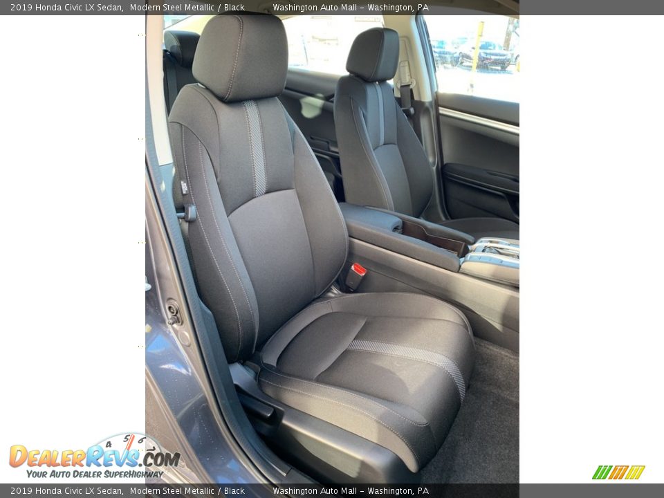 2019 Honda Civic LX Sedan Modern Steel Metallic / Black Photo #26