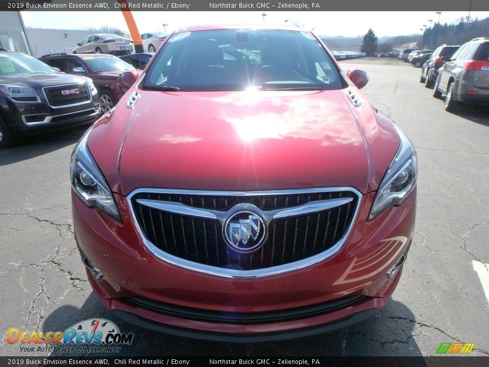 2019 Buick Envision Essence AWD Chili Red Metallic / Ebony Photo #2