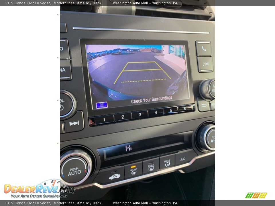 2019 Honda Civic LX Sedan Modern Steel Metallic / Black Photo #32