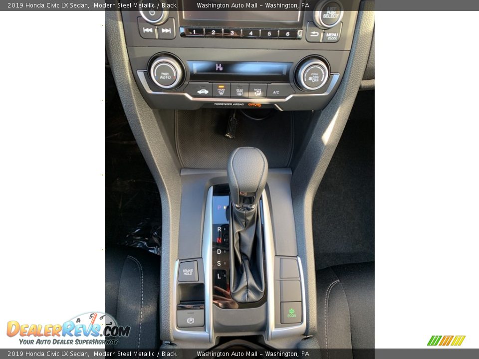 2019 Honda Civic LX Sedan Modern Steel Metallic / Black Photo #33