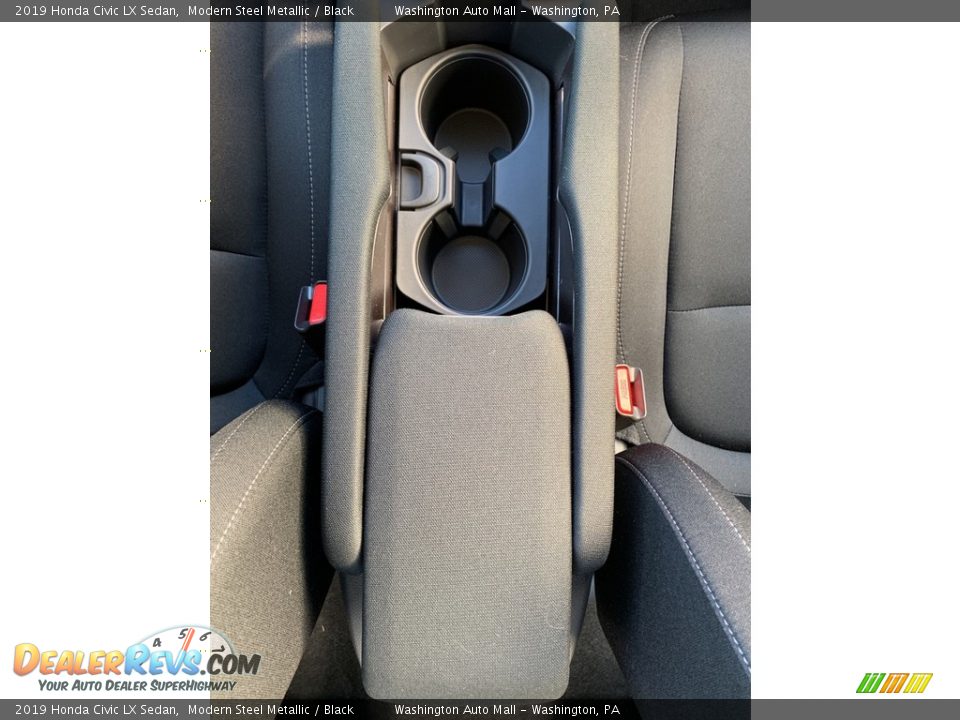 2019 Honda Civic LX Sedan Modern Steel Metallic / Black Photo #34