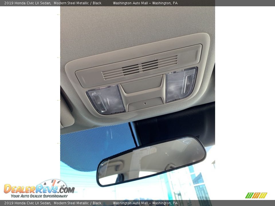 2019 Honda Civic LX Sedan Modern Steel Metallic / Black Photo #36