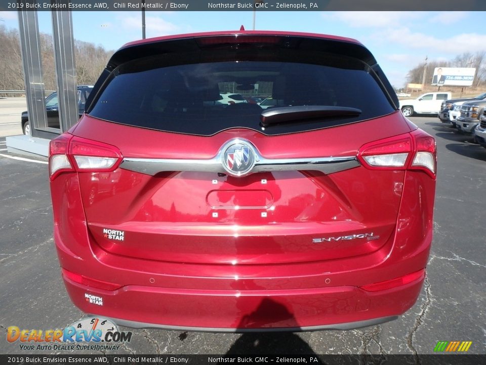 2019 Buick Envision Essence AWD Chili Red Metallic / Ebony Photo #6