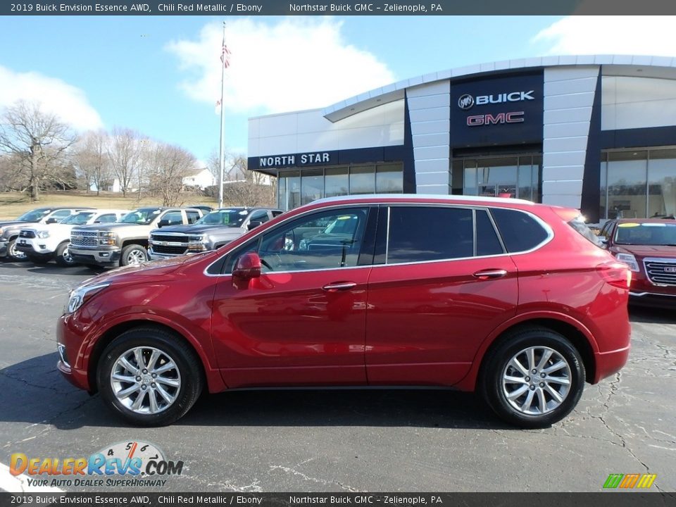 2019 Buick Envision Essence AWD Chili Red Metallic / Ebony Photo #9