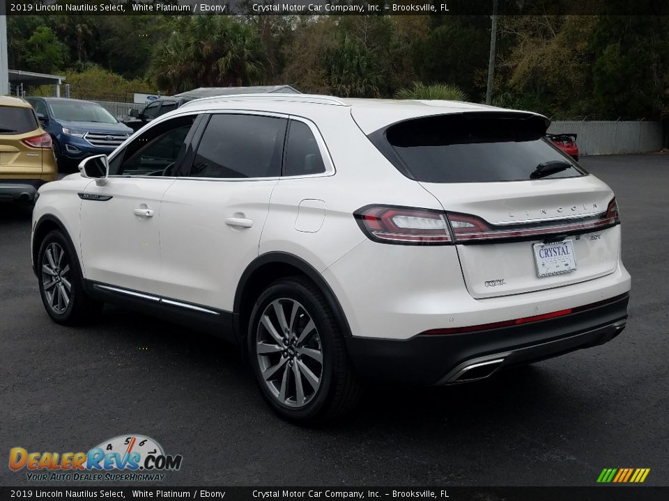 2019 Lincoln Nautilus Select White Platinum / Ebony Photo #3