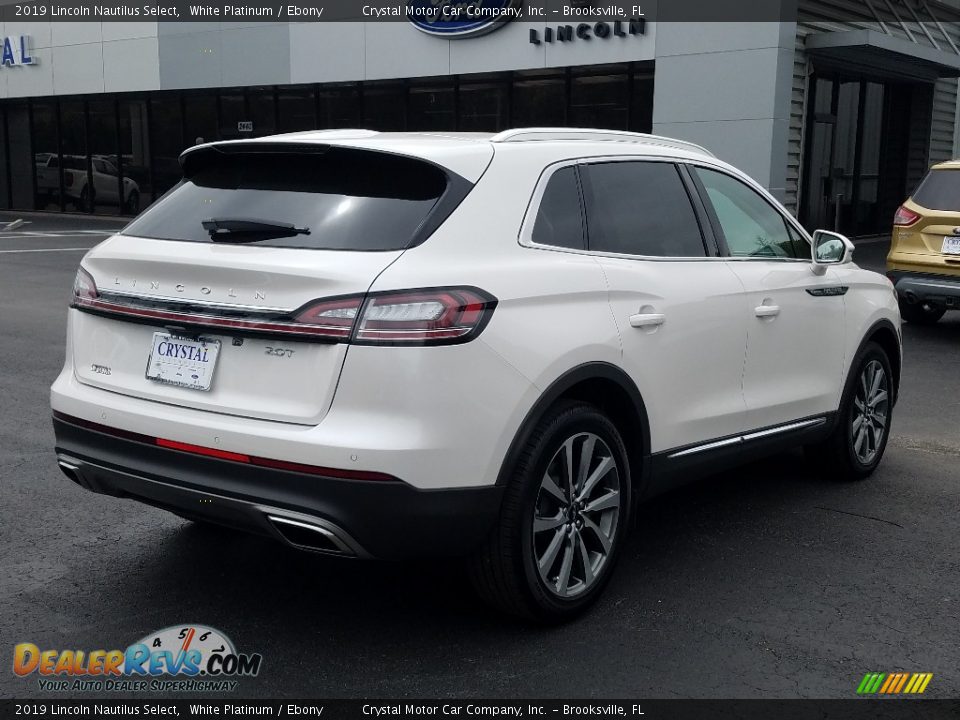 2019 Lincoln Nautilus Select White Platinum / Ebony Photo #5