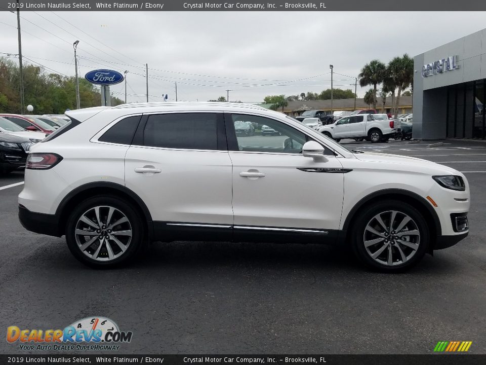 2019 Lincoln Nautilus Select White Platinum / Ebony Photo #6