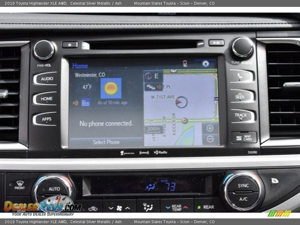 2019 Toyota Highlander XLE AWD Celestial Silver Metallic / Ash Photo #9