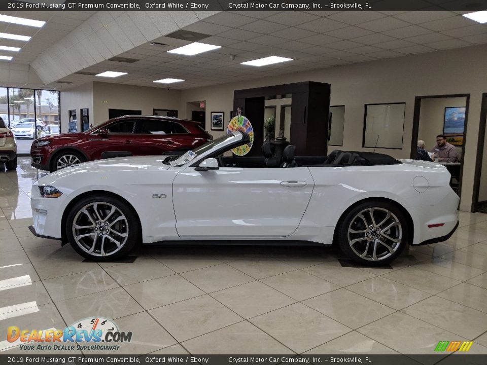 2019 Ford Mustang GT Premium Convertible Oxford White / Ebony Photo #2