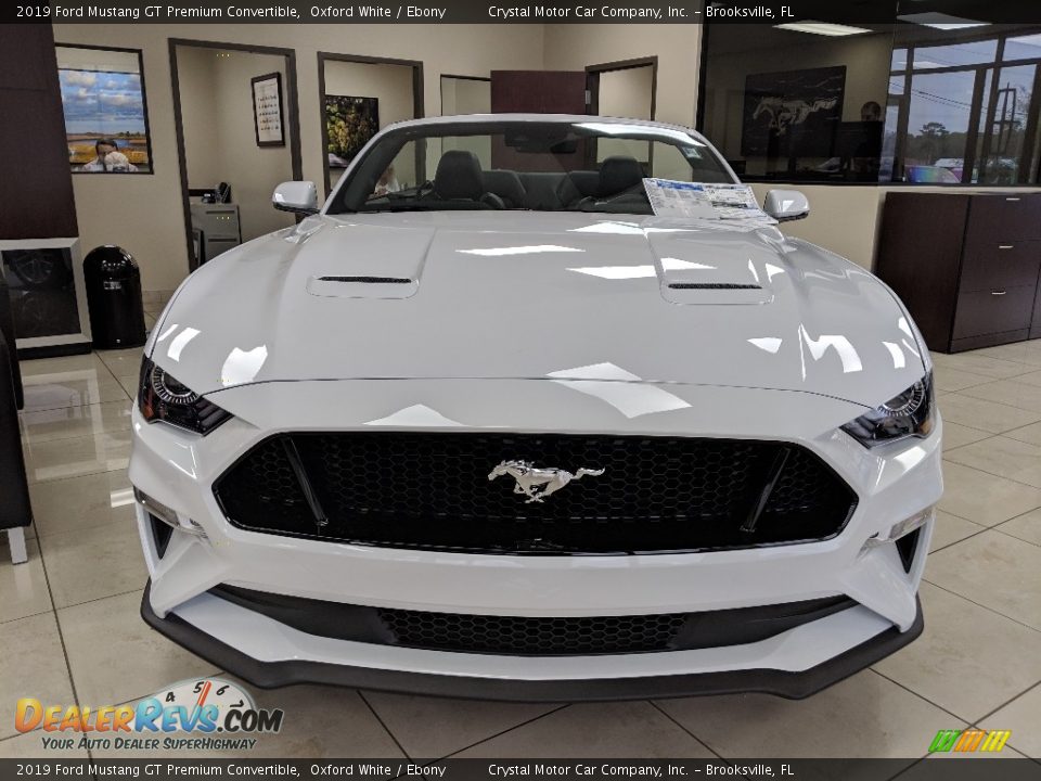 2019 Ford Mustang GT Premium Convertible Oxford White / Ebony Photo #3