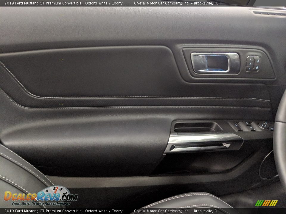 Door Panel of 2019 Ford Mustang GT Premium Convertible Photo #7