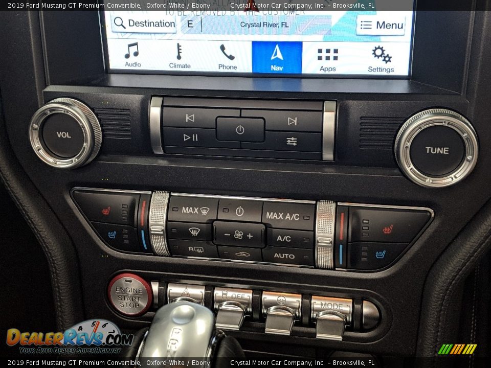 Controls of 2019 Ford Mustang GT Premium Convertible Photo #13