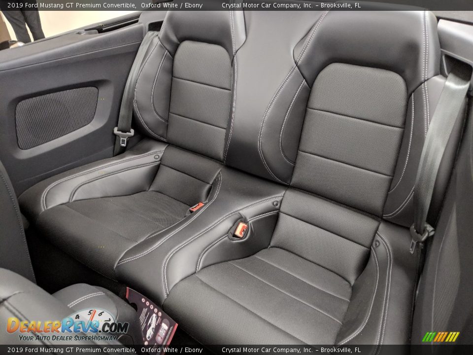 Rear Seat of 2019 Ford Mustang GT Premium Convertible Photo #15