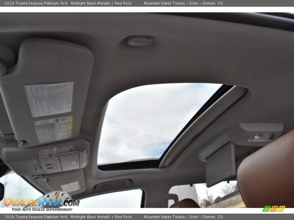2019 Toyota Sequoia Platinum 4x4 Midnight Black Metallic / Red Rock Photo #8