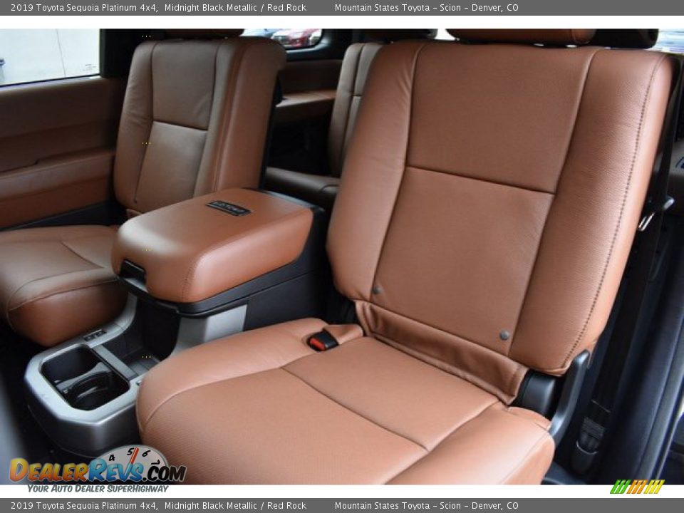 2019 Toyota Sequoia Platinum 4x4 Midnight Black Metallic / Red Rock Photo #10