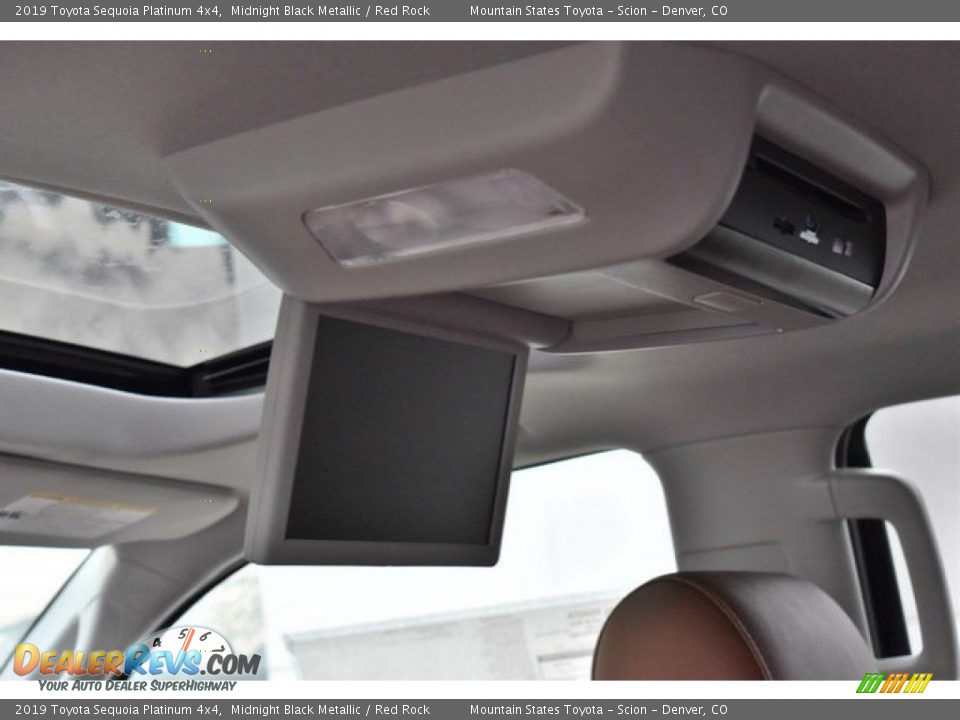 2019 Toyota Sequoia Platinum 4x4 Midnight Black Metallic / Red Rock Photo #11
