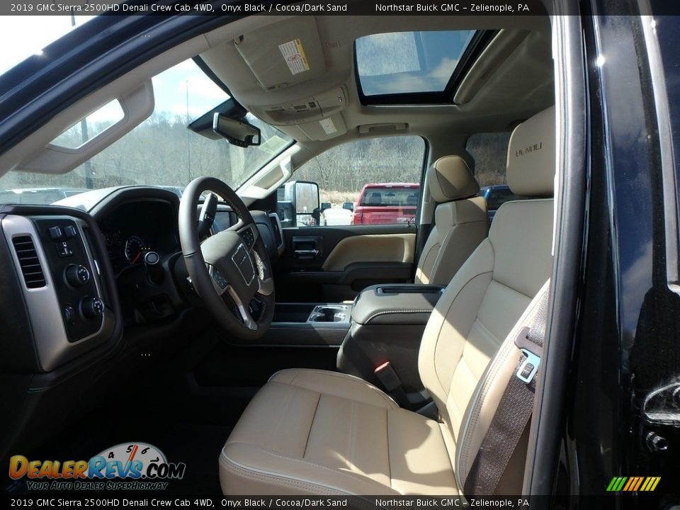 2019 GMC Sierra 2500HD Denali Crew Cab 4WD Onyx Black / Cocoa/Dark Sand Photo #10