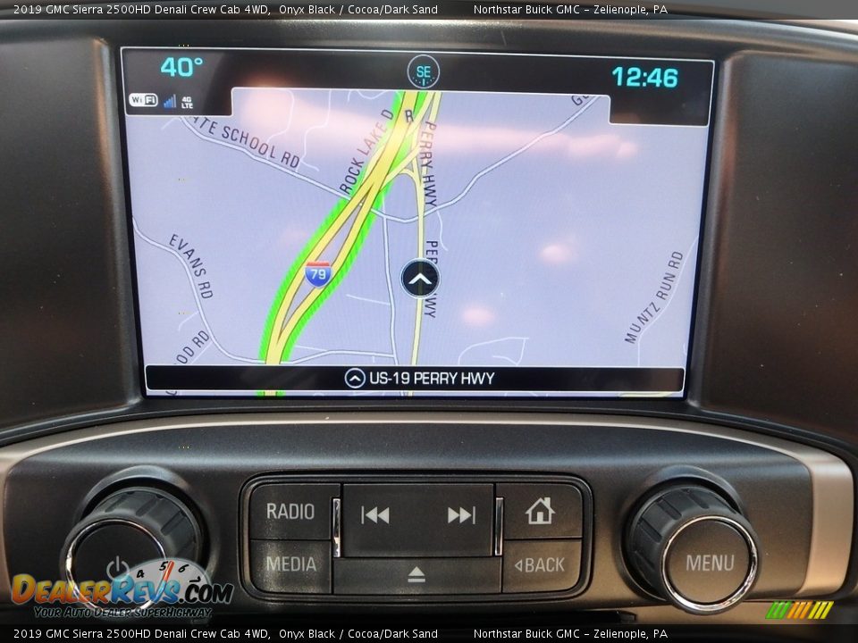 2019 GMC Sierra 2500HD Denali Crew Cab 4WD Onyx Black / Cocoa/Dark Sand Photo #18