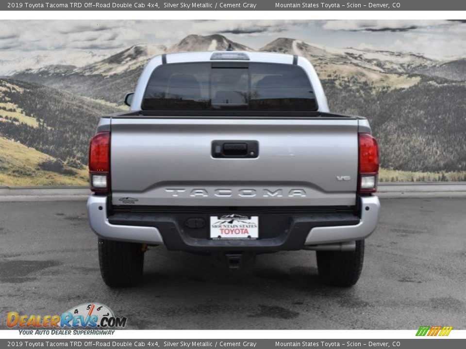 2019 Toyota Tacoma TRD Off-Road Double Cab 4x4 Silver Sky Metallic / Cement Gray Photo #4