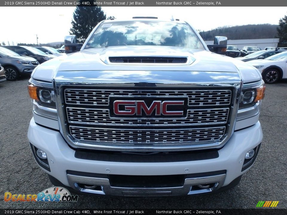 2019 GMC Sierra 2500HD Denali Crew Cab 4WD White Frost Tricoat / Jet Black Photo #2