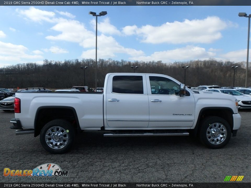 2019 GMC Sierra 2500HD Denali Crew Cab 4WD White Frost Tricoat / Jet Black Photo #4