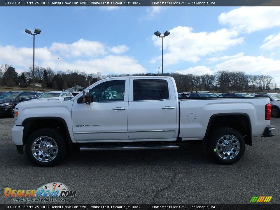 2019 GMC Sierra 2500HD Denali Crew Cab 4WD White Frost Tricoat / Jet Black Photo #8