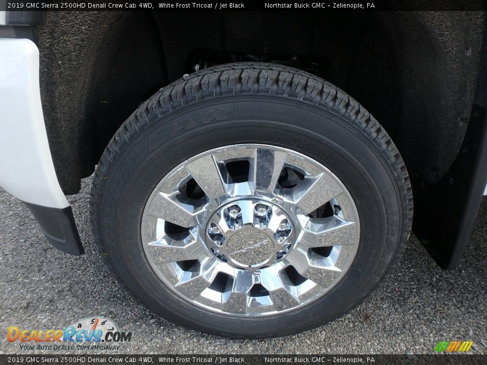 2019 GMC Sierra 2500HD Denali Crew Cab 4WD White Frost Tricoat / Jet Black Photo #9
