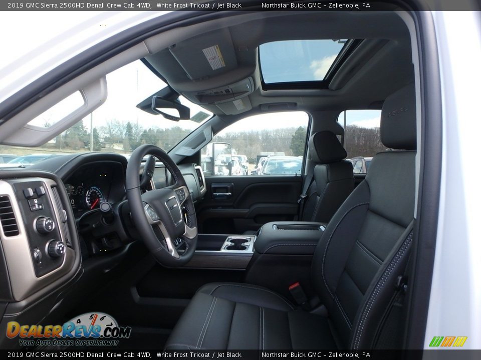 2019 GMC Sierra 2500HD Denali Crew Cab 4WD White Frost Tricoat / Jet Black Photo #10