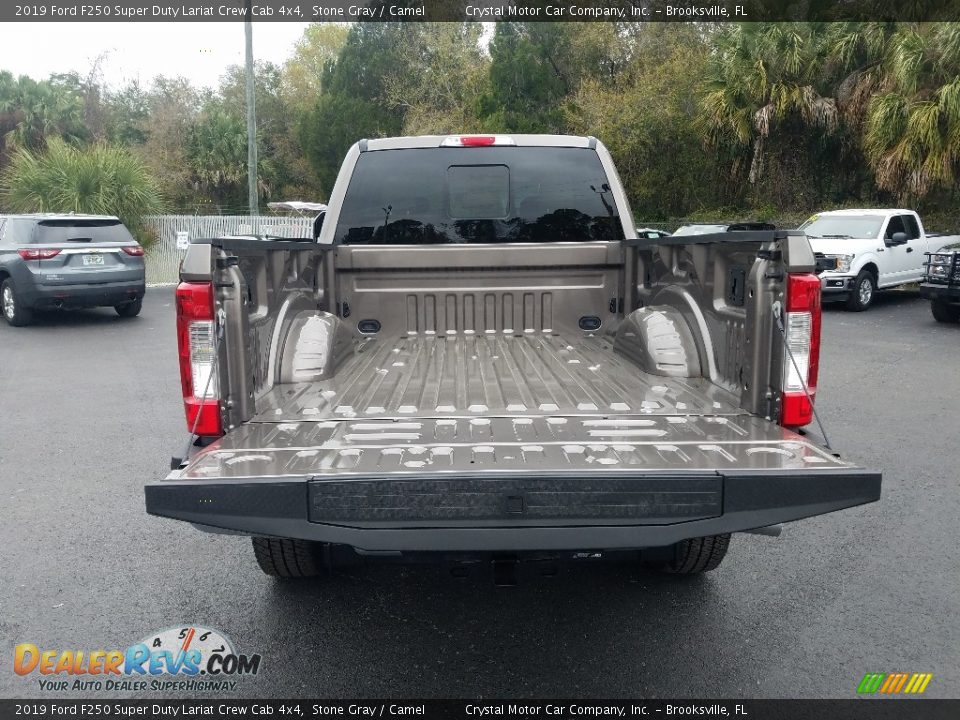 2019 Ford F250 Super Duty Lariat Crew Cab 4x4 Stone Gray / Camel Photo #19