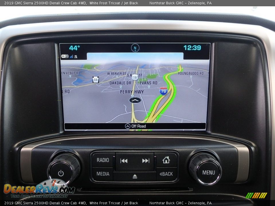 2019 GMC Sierra 2500HD Denali Crew Cab 4WD White Frost Tricoat / Jet Black Photo #19