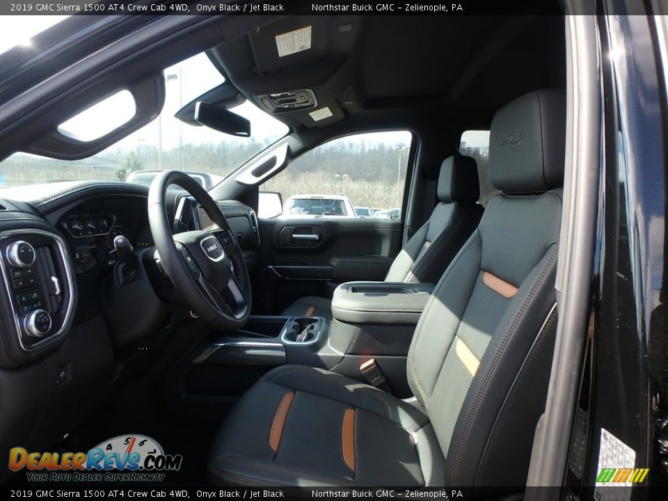 Front Seat of 2019 GMC Sierra 1500 AT4 Crew Cab 4WD Photo #10
