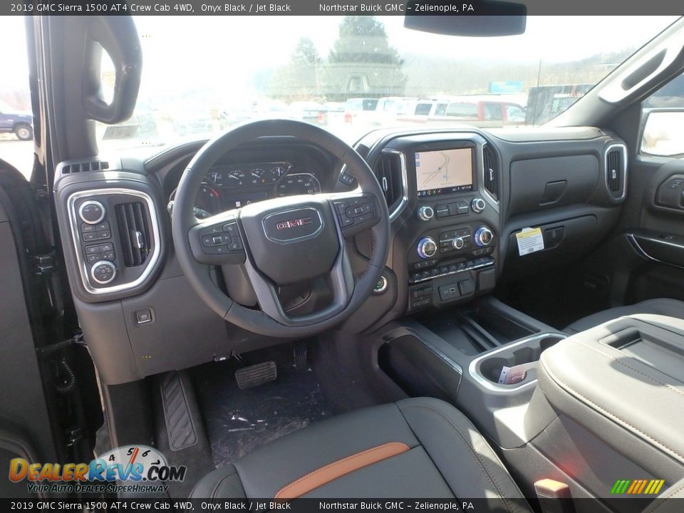 Jet Black Interior - 2019 GMC Sierra 1500 AT4 Crew Cab 4WD Photo #12